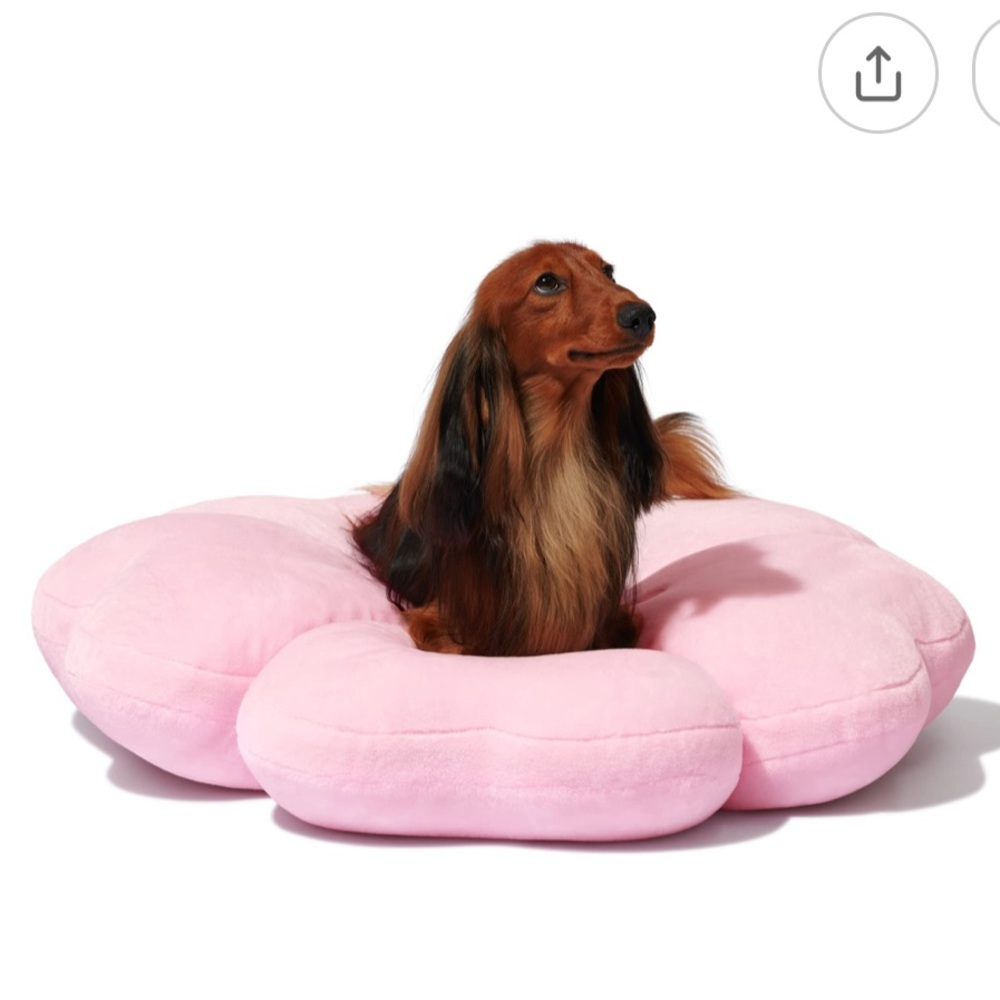 Treska Pink Flower Cat Dog Pillow - Pet Bed Cat